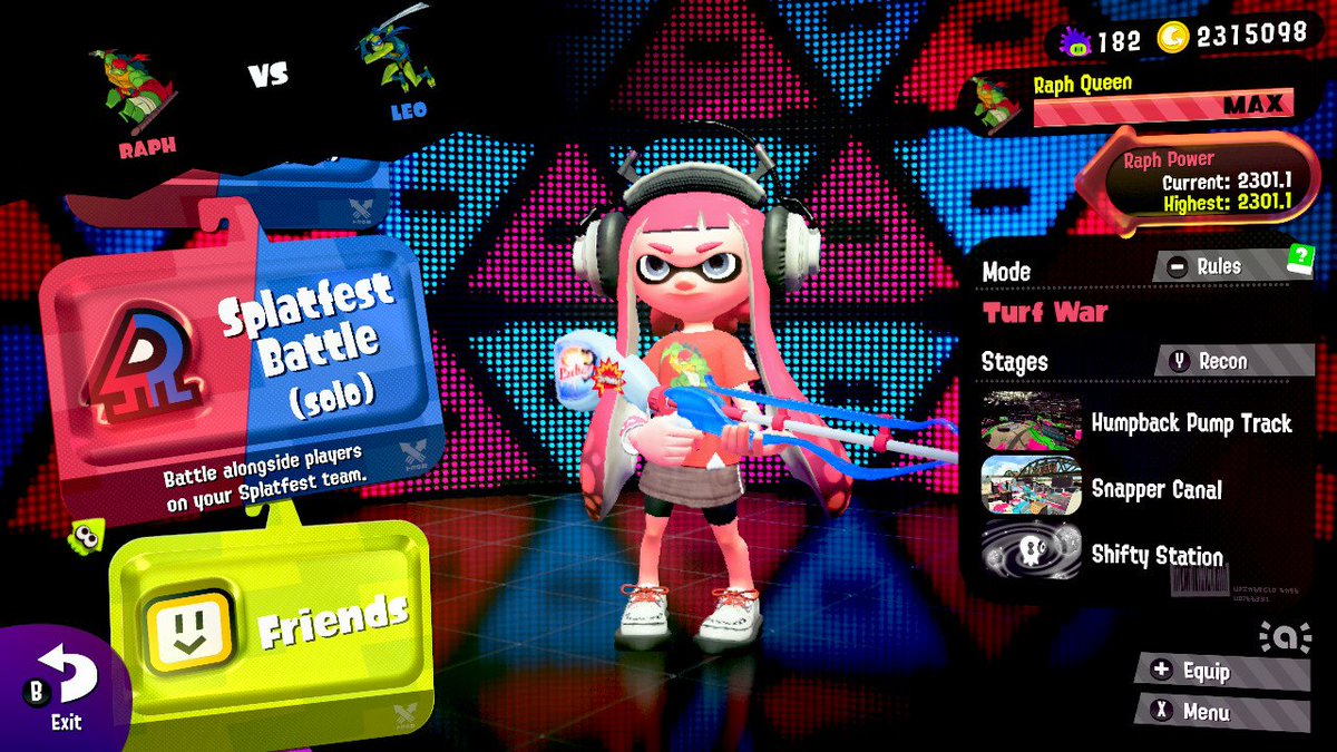 SupFern013's tweet photo. Resting for the day, hope next week will be better. Shame the connection for this #Splatest was bad! #SuperFern #Splatoon2 #NintendoSwitch https://t.co/rfv99LR9Pr
