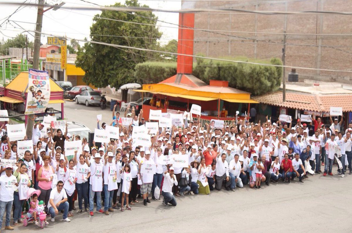 JuarezCisneros's tweet photo. Más de 180 mil jóvenes, mujeres, militantes y simpatizantes se reunieron en los puntos de mayor afluencia en 2,446 municipios
El PRI es el único partido con auténtica presencia en todo el país, lo que sin duda contribuirá al triunfo de @JoseAMeadeK #MeadePresidente https://t.co/T4Ub6EWl7a