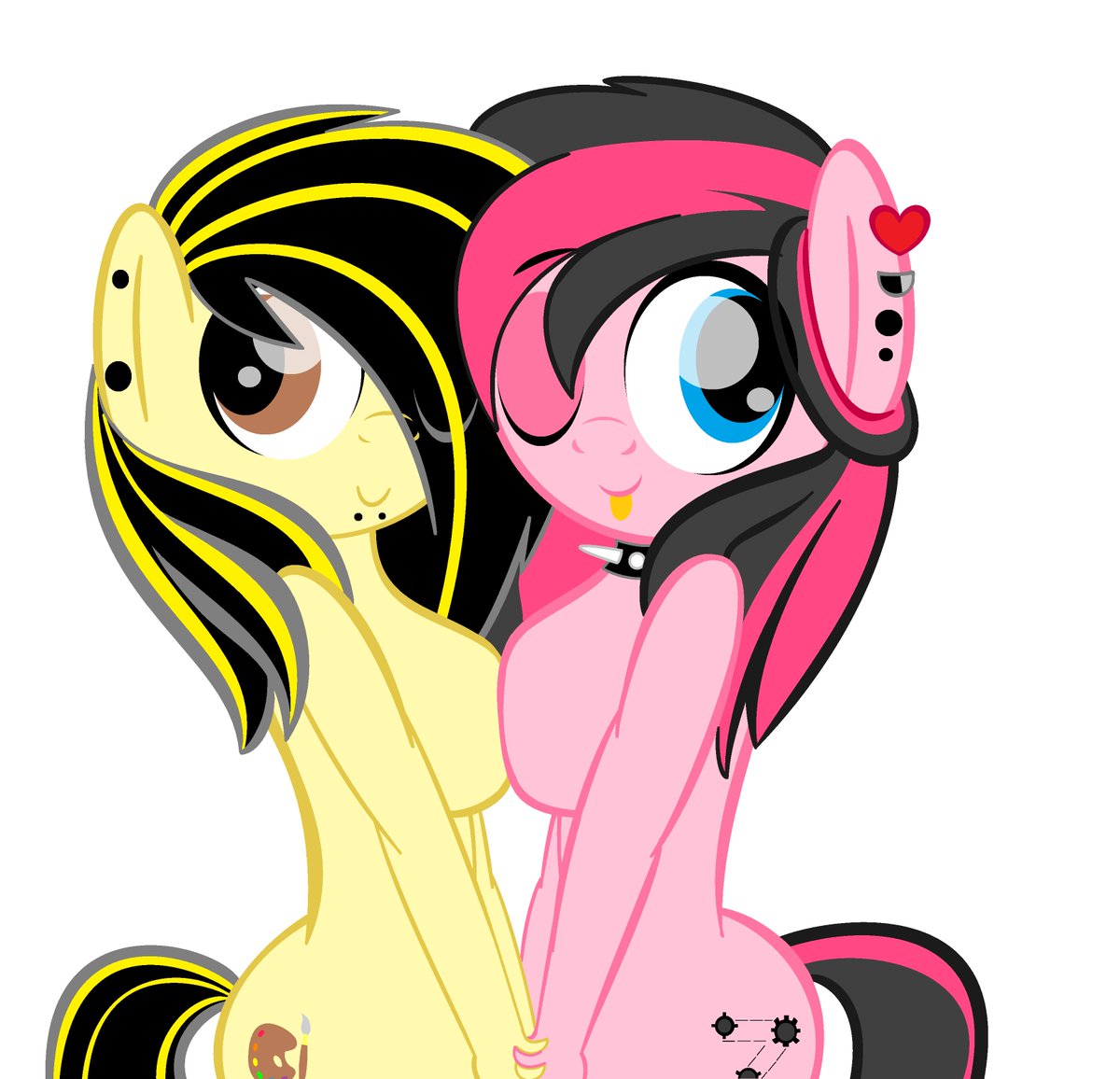 Made a lewd collab art ft. <a href="/X3naFerrer/">Xena</a> boob pressing :3