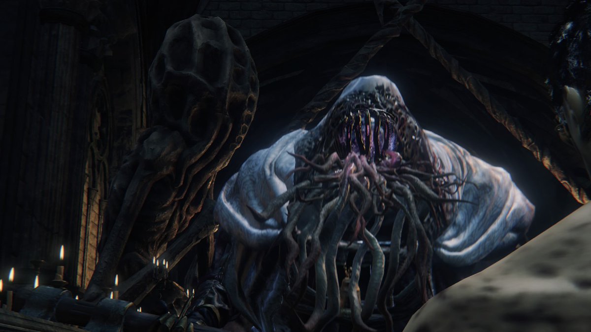 Acid Bakery On Twitter Gt Rt 大男たちが処刑隊であるという考察を否定するものではないのですが たぶん 教会 砲 にある 脳の麻痺した大男たち ではあったのかなと じゃあ同じ大男たちがヤーナムと狩人の悪夢で異なる変異を遂げてるっぽいのは何でなのか とか