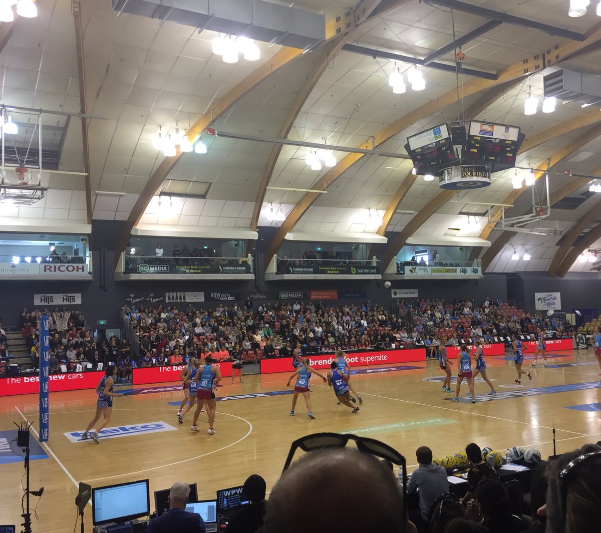 LSinNZ's tweet photo. Brilliant afternoon at the @ANZ_NZ Super Sunday Series in the #FlyPalmy Arena @VenuesEventsPN @CentralEDA @PNCityCouncil @Manawatu_DC @sportmanawatu @NetballNZ https://t.co/ni09bpoY7H