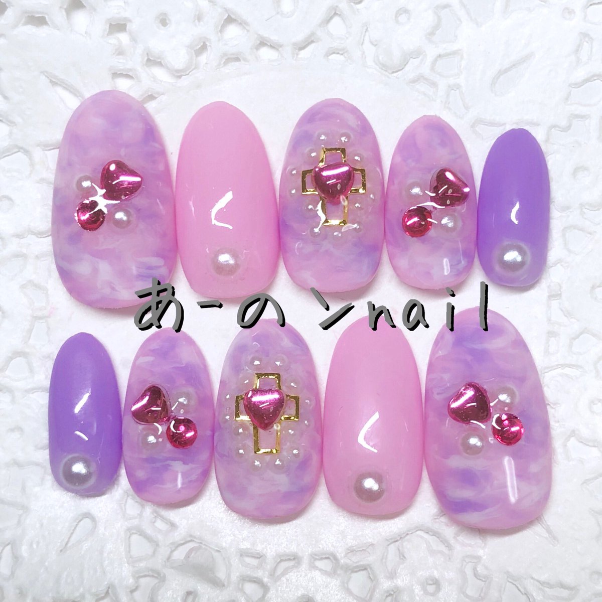 あ のンnail ネイル垢 ゆめかわ 紫とピンクのマーブルネイル メルカリ ラクマ Minneにて販売中 メルカリ ラクマ プロフィールのurlからどうぞ Minne アプリ内で あ のンnail と検索して下さい Nailstagram ネイルアート ネイルチップ