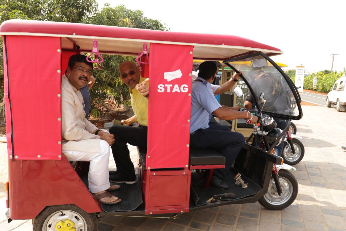 dpradhanbjp's tweet photo. Visited the Centurion University Campus. Took a tour of the university in the E Rickshaw developed by students. Happy to see the skill ecosystem developed by the university. https://t.co/laHWcM1eNO
