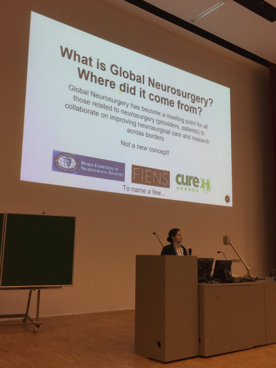 drwaltjohnson's tweet photo. Delighted to be part of @StudentSurgNet  @IGSS_2018. Kerry Vaughn outlining @GlobalNeuroSurg https://t.co/6VQijmNw6G