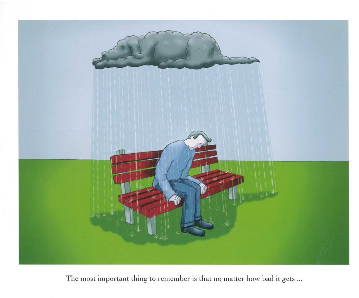 A mental health #ThoughtForTheDay. You can learn more about the Black Dog here: bit.ly/1S3tM3f