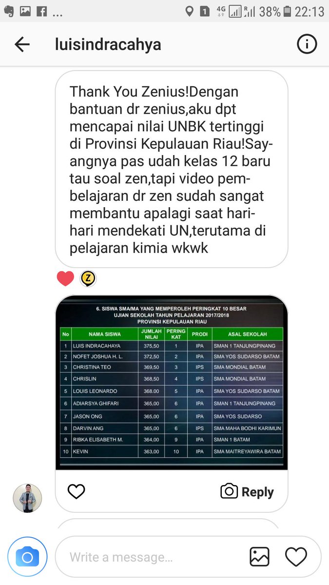Zenius On Twitter Beberapa Testimoni Pengguna Zenius Di Instagram Ttg Nilai Unbk Mereka Zen Ucapkan Selamat Ya Meski Pake Soal Hots Kalau Belajarnya Ngerti Dan Paham Konsepnya Harusnya Ga Jadi Masalah