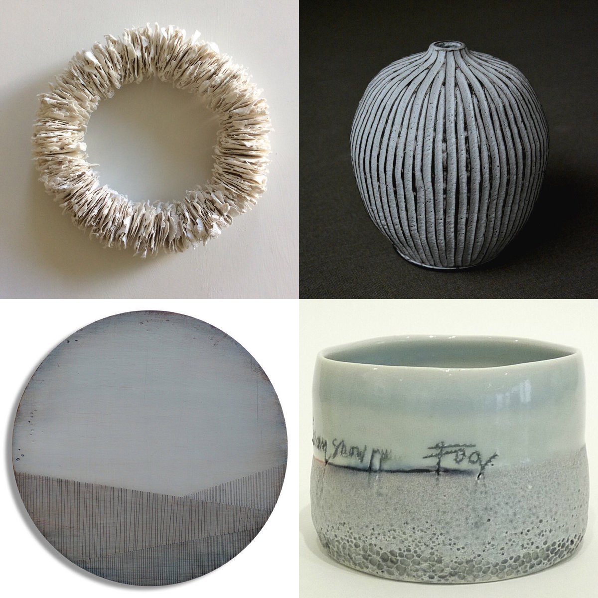 Gallery57art's tweet photo. Beautiful work now coming in for our long summer show -A contour, a curve - the lie of the land. #jaynewalker #markreddy #shelaghwilson #rosemaryvanns @janeponsford #louiseegedal @susanlaughton @carys_porcelain #summerexhibition 19 MAY @Gallery57art https://t.co/1eSEMAfblg