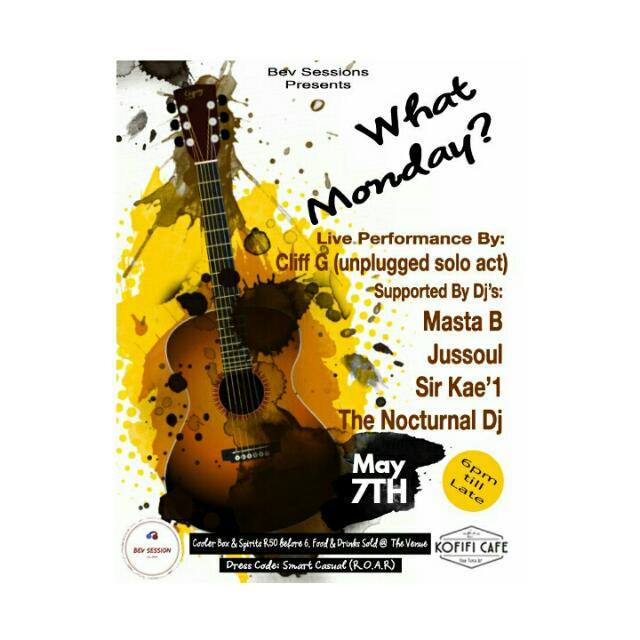 ShwinstarDj's tweet photo. Guess what...
Your Mondays will never be the same!!!π
#BevSessions pres
#WhatMonday?
Takes place every Monday
at KOFIFI CAFE (Protea Point)
π
Will be offering nothing but good music...
Live band|| lounge/Jazzy beats || Soulful House||
πΌπ΅πΆππ€π§π
Mogodu on sale!!! https://t.co/PpLtu4T60f