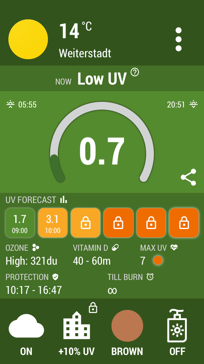 cfrinsta's tweet photo. #UVIndex is 0.7. Enjoy the gently #sun, no protection required. #BeSunSafe with #uvimate: https://t.co/H0sSdY6sBS https://t.co/QogYVBKSdj