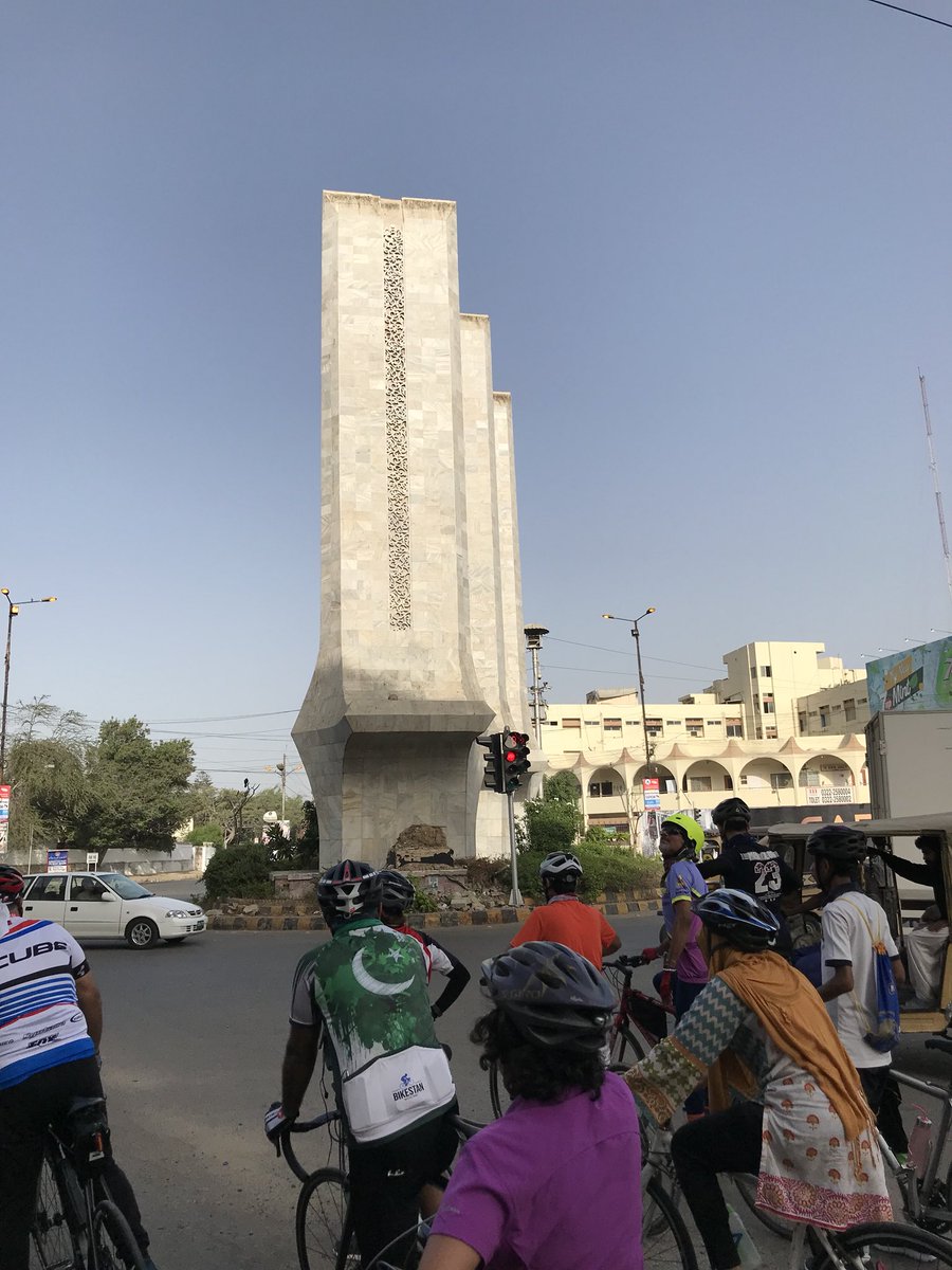 norbalm's tweet photo. #sightseeing on #cycle #bike early Sunday morning stopover at #Karachi 3 Swords Clifton with #teamcmk #bianchi #norbtravels #travel https://t.co/6Es2LRObMH