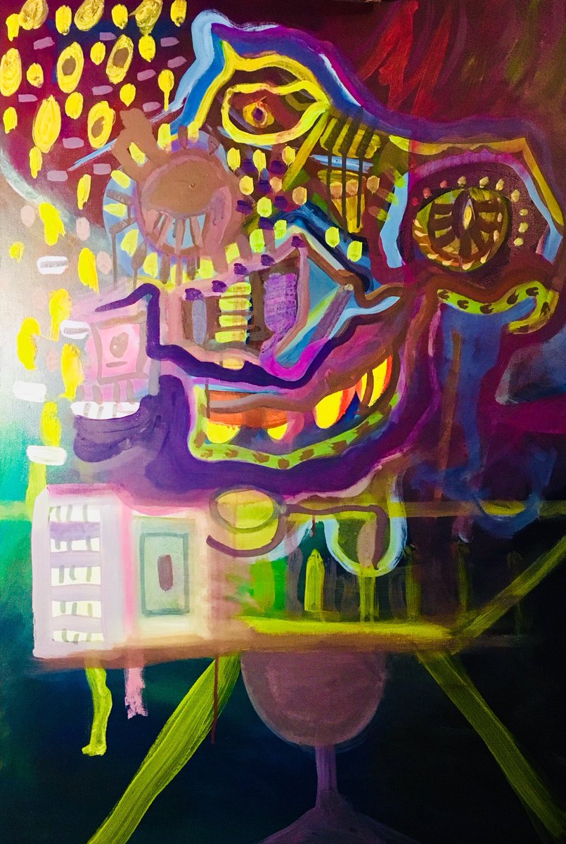RossSmirnoff's tweet photo. How do you know when a painting is done? @GoldenAcrylics #canvas #paint https://t.co/aZktByyigv