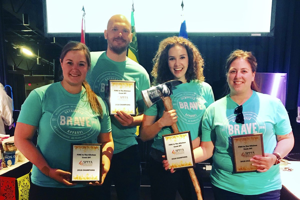 Congratulations to our very own #SaskatoonParamedic team who took home 1st place in the <a href="/spffacookoff/">Fire In The Kitchen Cook Off</a> @SPFFA2 #FIREinthekitchen