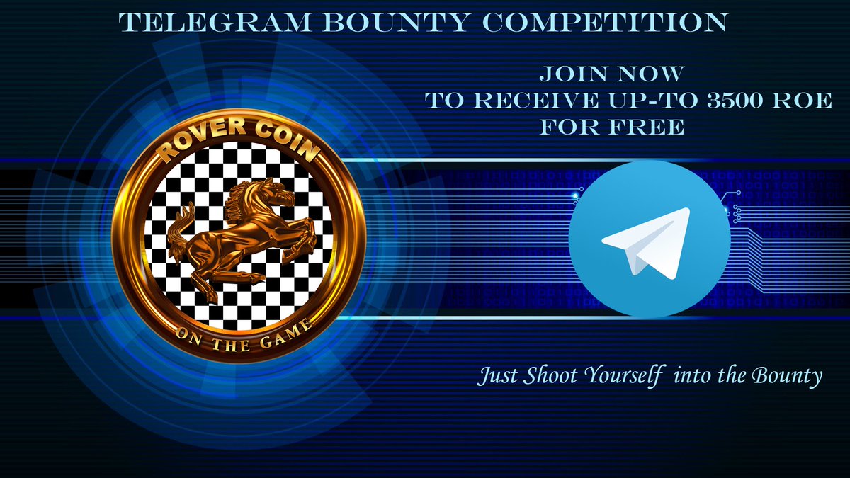 Telegram Bounty still on its way
Each Joining person can get 5 ROE
Don't miss it ! ! !
t.me/Rovercoin
#rovercoin $ROE $BTC $crypto #BountyProgram 
<a href="/rovercoinroe/">Rover Coin</a>