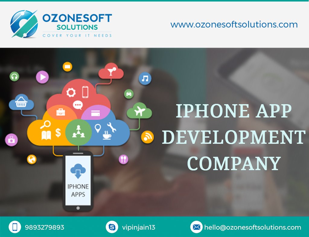 ozonesoftsol's tweet image. We are one of the best IPhone/IOS App Development Company in India. Our team is skilled in offering a wide array of customized #iosdevelopmentservices. Contact us now for details.
Share Your Requirements : +91-9893279893