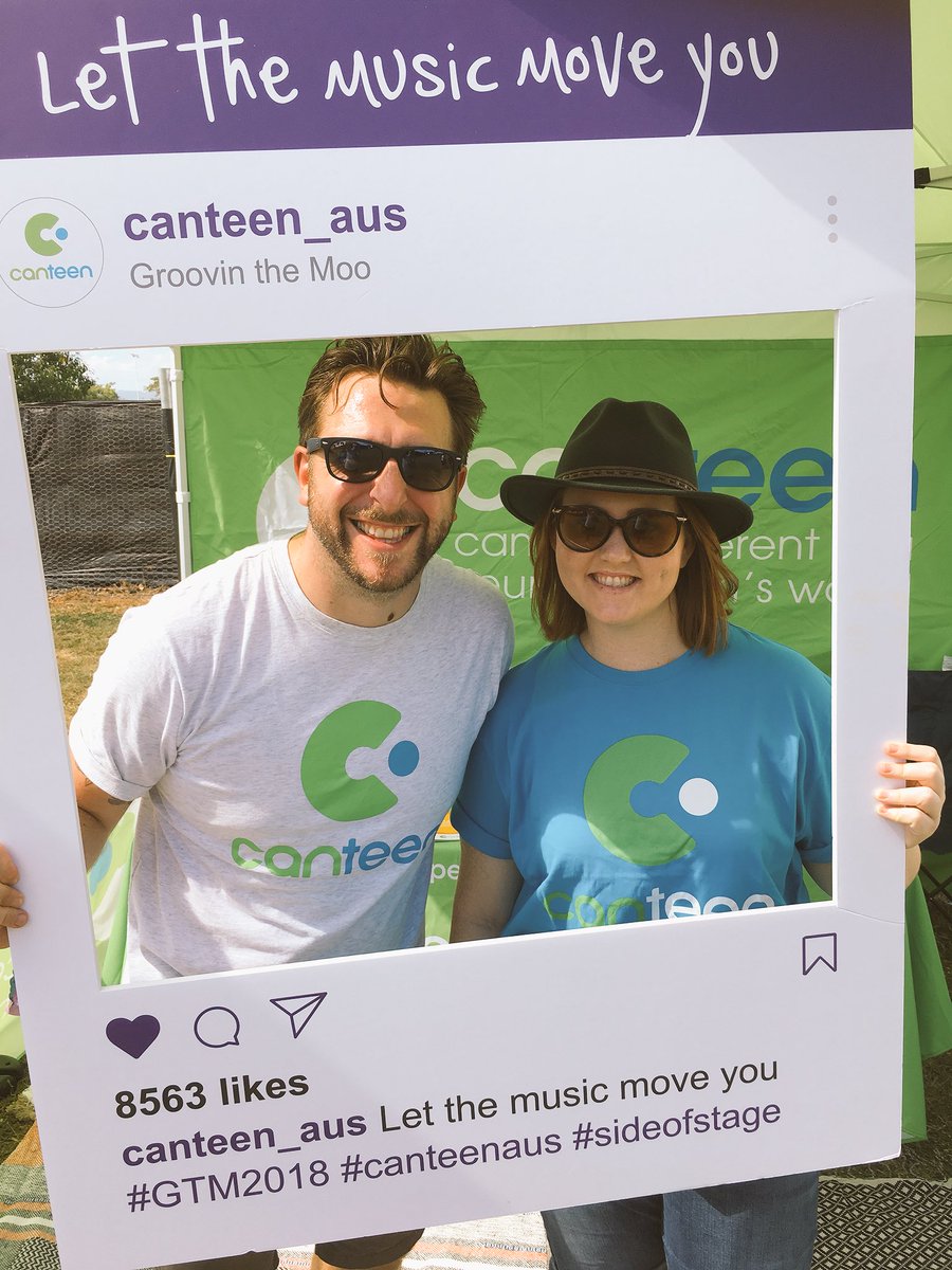 Alistair from @CanTeenAus is waiting to get you in the frame @triplej #letthemusicmoveyou #sideofstage then chill out in the @headspace_aus tent ⛺️ 😎