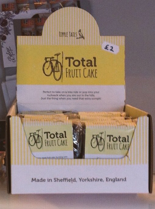 TippleTails's tweet photo. Good luck to all the @letouryorkshire @HumanRaceEvents #Sportive riders today. #TotalFruitCake for an #extraoomph for you on the #feedstations #Sheffieldissuper @WTYMembership @Welcome2Yorks https://t.co/jjpQ7idJ8a