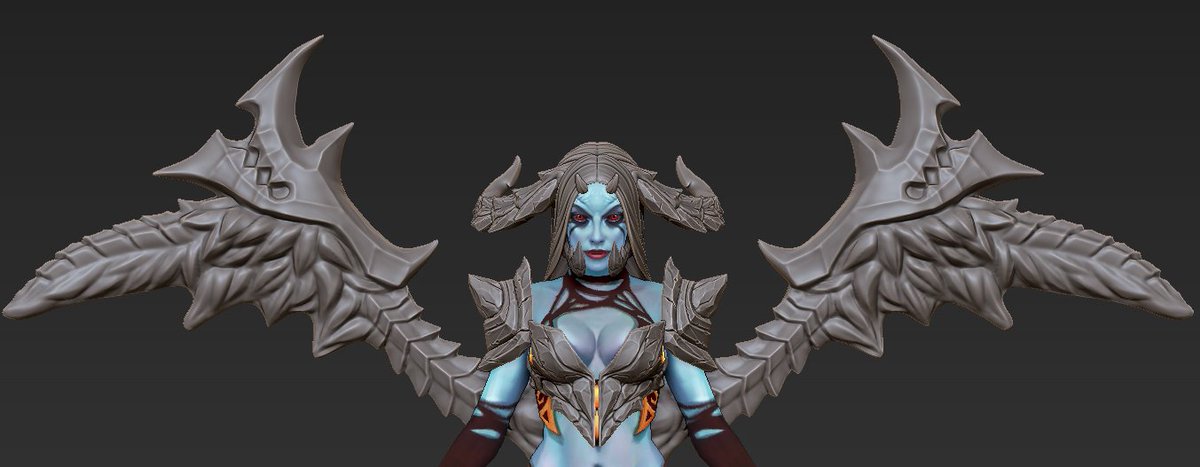 SadiesMore's tweet photo. time to ... FINISH HER !!!! late night streaming qop set for TI8 (lmao deadline..) >> https://t.co/6aQTtZWxs3 #dota2 #dota2workshop #3dart https://t.co/8rgZcHObUb