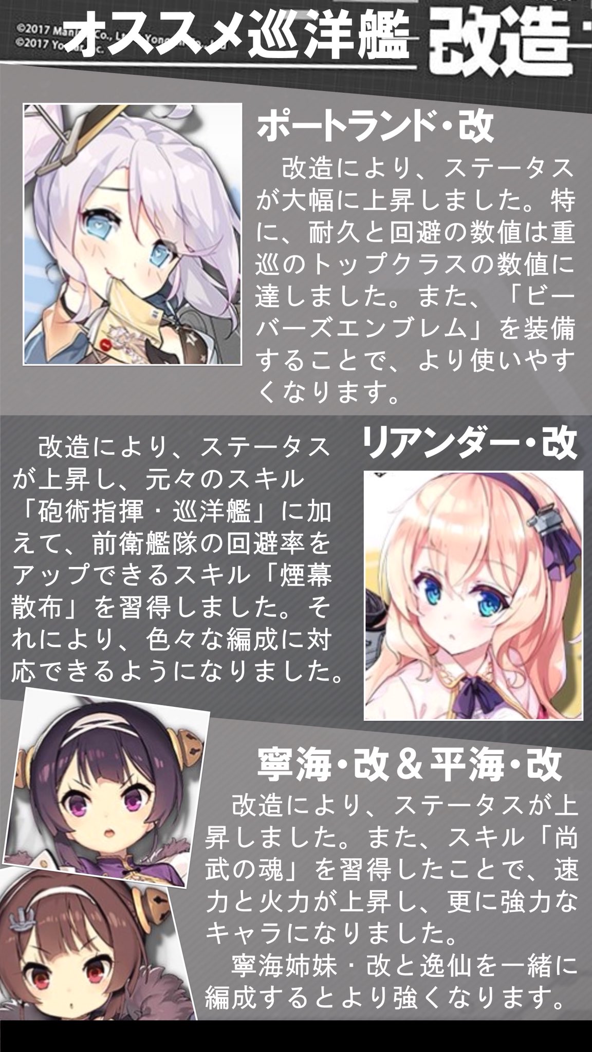 O Xrhsths ゲームコミュニティ Gamerclub Sto Twitter 貴重な改造図の使い方について困っている方に オススメの巡洋艦改造を届けに来ました W ノ その他 最上 改 と 神通 改 もオススメです ご参考になれば嬉しいです アズールレーン アズレン T