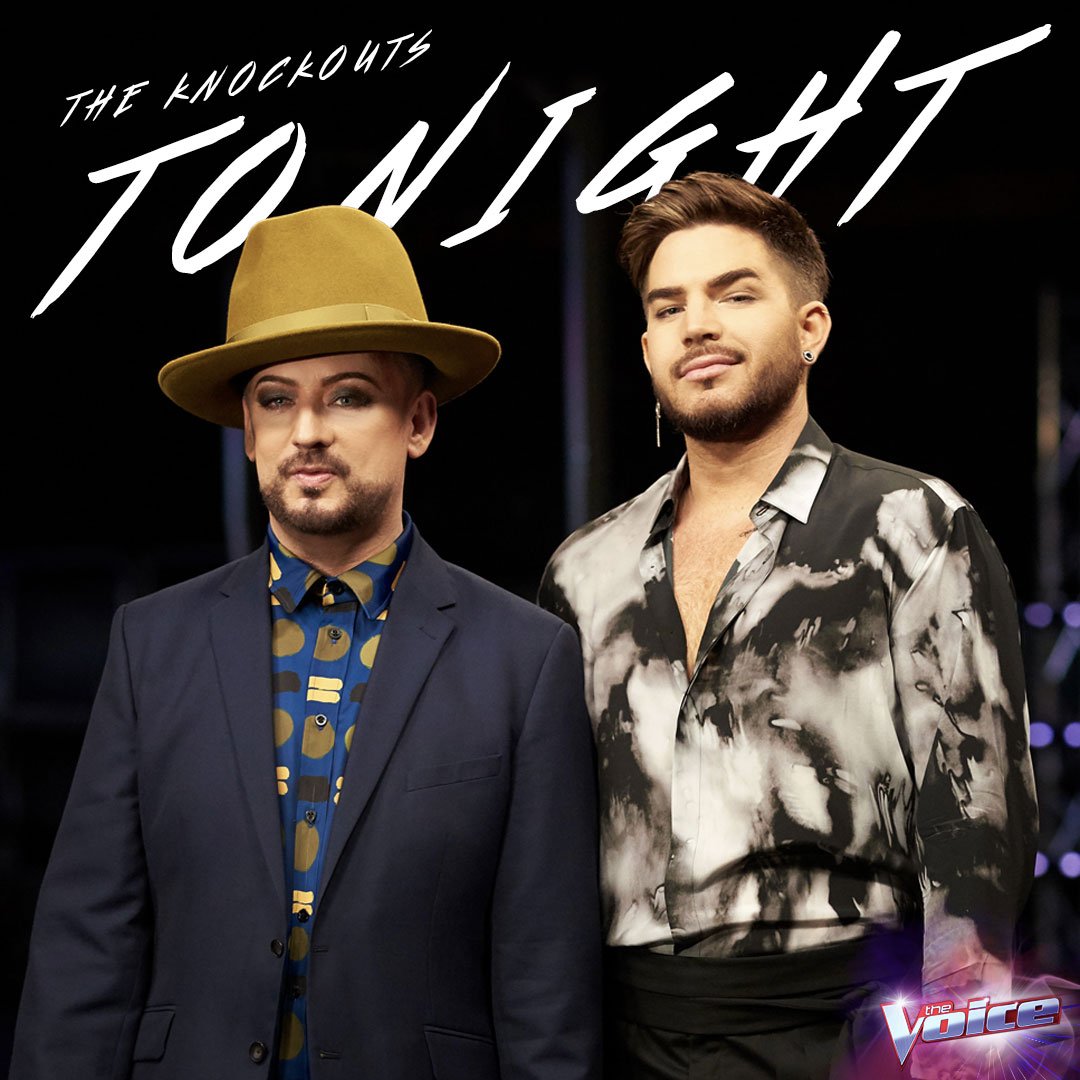 TheVoiceAU's tweet image. TONIGHT: Special guest @AdamLambert joins #TeamGeorge as the Knockouts begin, 7.00 on @Channel9 #TheVoiceAU