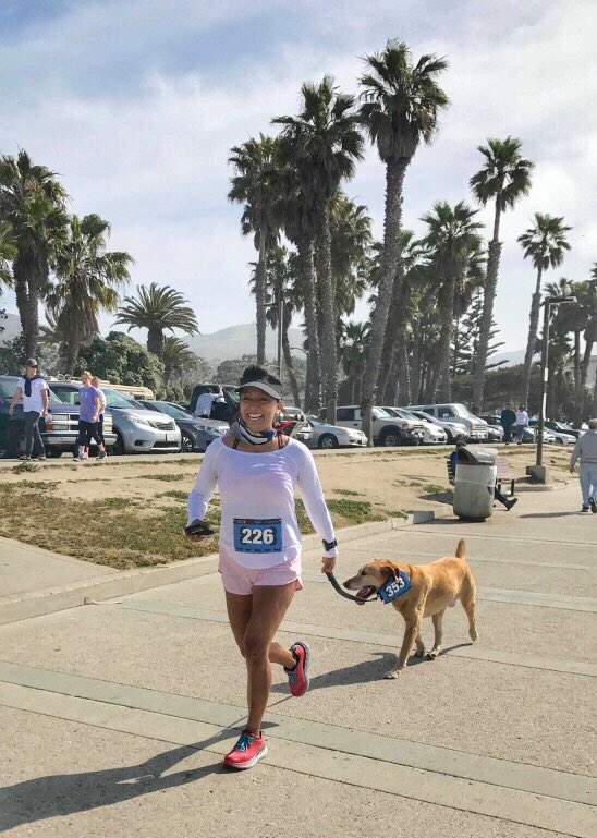 IrongirlNadia's tweet photo. There’s so much joy in running. Some understand, while others may not. Even with pain before and after — today, I was able to run with my old pup. Tomorrow, I’ll run with my old man. | Thank you #Bluefang5K #Dogathon for the memories. 📸 Linda Q. #thesweatlife https://t.co/csbwc9VXWt