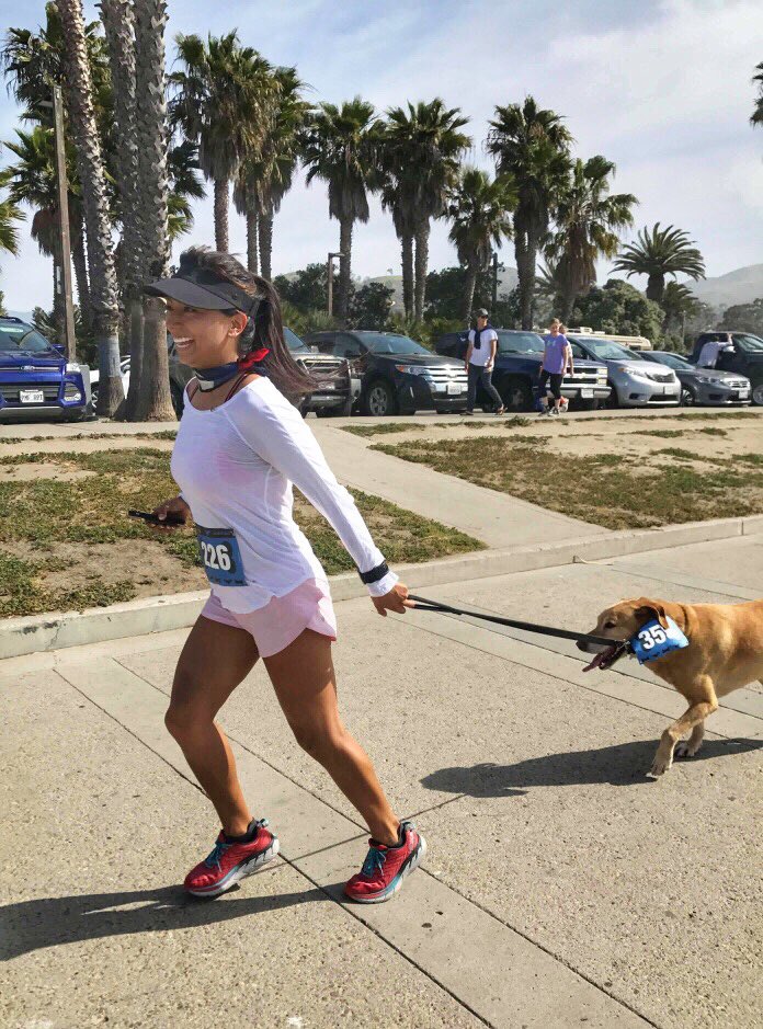 IrongirlNadia's tweet photo. There’s so much joy in running. Some understand, while others may not. Even with pain before and after — today, I was able to run with my old pup. Tomorrow, I’ll run with my old man. | Thank you #Bluefang5K #Dogathon for the memories. 📸 Linda Q. #thesweatlife https://t.co/csbwc9VXWt
