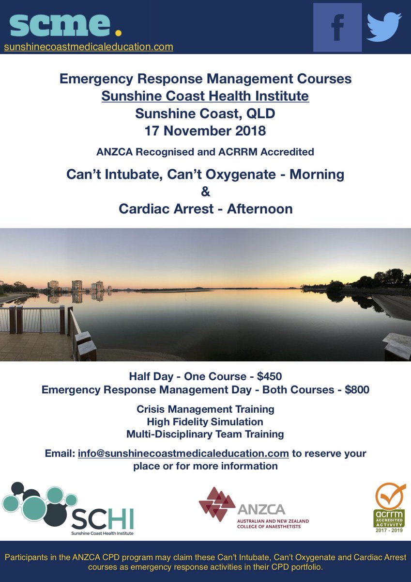 SunnyCoastMedEd's tweet photo. We have two days of courses in the rest of 2018-July 28th &amp; Nov 17th. Saying that courses is not all we do. Email us if you'd like more info #simulation #systemstesting #insitutraining #learningneedsanalysis #simforsafety #patientsafety https://t.co/qlKOVLali4