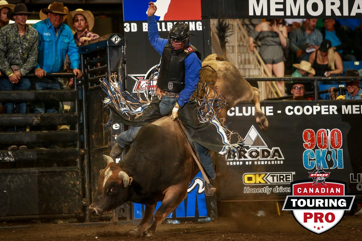 .<a href="/jared_parsonage/">Jared Parsonage</a> rode Happy Camper for the <a href="/ClunieCooperPBR/">Clunie-Cooper Memorial PBR</a> title, his second of the season, on Saturday night in Prince Albert. 

More >> bit.ly/2jyzYnB