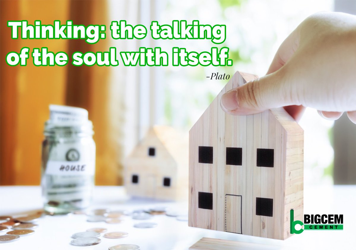 BigCementIndia's tweet photo. Thinking:The talking of the soul with itself-Plato
@BigCementIndia #Cement #construction https://t.co/LPLqxJ40LR https://t.co/EMNvSHoZ1R
