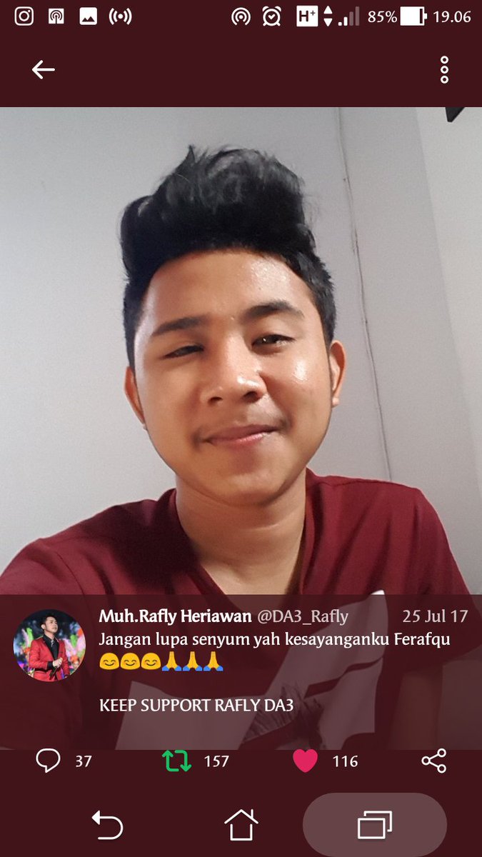 #RaflyGoyangMKSdiDemamLida
Tetaplah jadi rafly yang dulu kita kenal  <a href="/DA3_Rafly/">Muh.Rafly Heriawan</a>