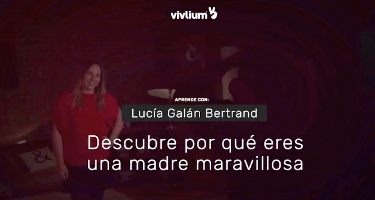 Eres una madre maravillosa. ¿Quieres saber por qué? Te lo cuenta <a href="/luciapediatra/">Dra. Lucía Galán (Lucía mi pediatra)</a> en su masterclass. 

Regala felicidad y crecimiento personal. Feliz #DíaDeLaMadre
vivlium.com/curso-por-que-…