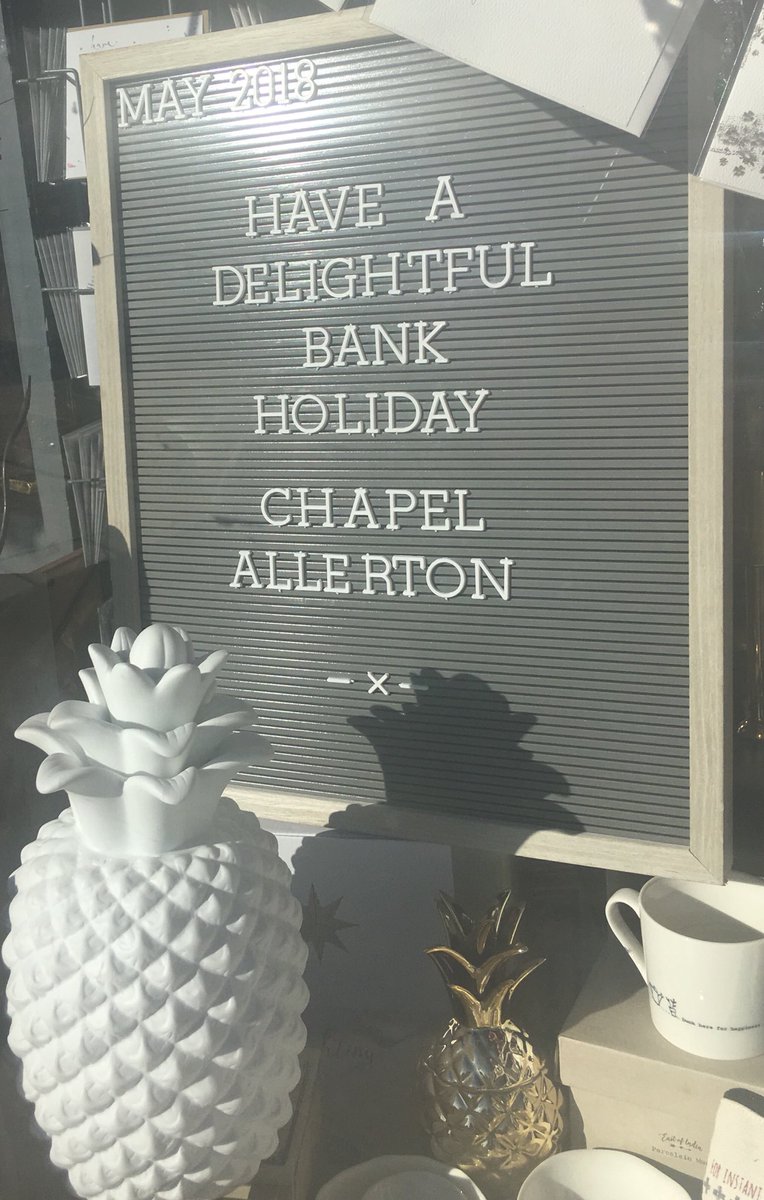ChapelAToday's tweet photo. Good morning @Angels_Too Happy sunny Bank Holiday to you too! https://t.co/lwVFOX0NOs