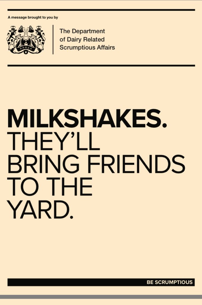 BeckiReay's tweet photo. On a day like today with the sun burning through I feel it’s my duty to remind the general public about a couple of public service announcements made by the Dept of #Dairy Related #Scrumptious Affairs #ShoutAboutDairy https://t.co/G8qbJmDPKw