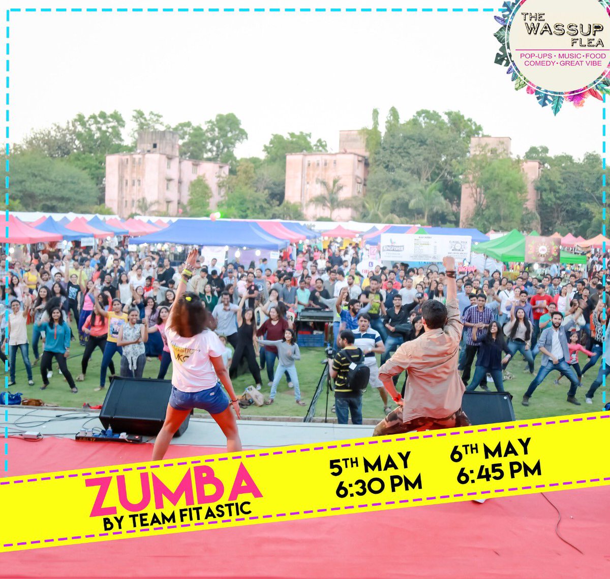 DesiNIX_designs's tweet photo. Catch us at Wassup Flea!! Today at 6:45! #zumba #dancing #viks #teamfitastic @vishalzumbawala @TeamFitastic https://t.co/P0n0AH03FW