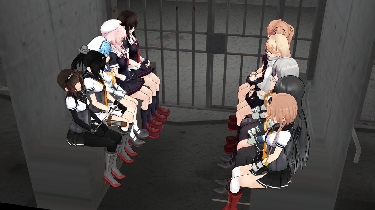 地検同行室に入れられてから早4時間。少女たちの疲労はピークに達していた。