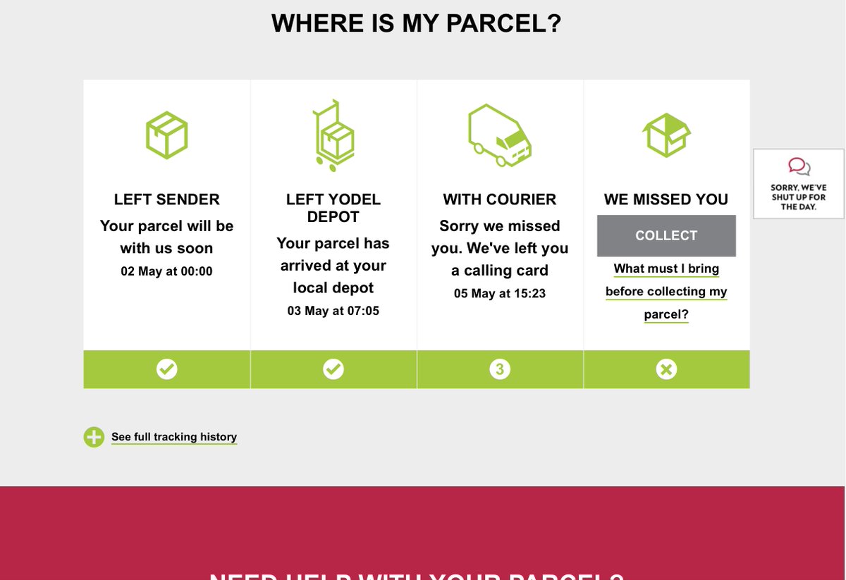 STSorrentino's tweet image. Conflicting information on your useless website @Yodel...