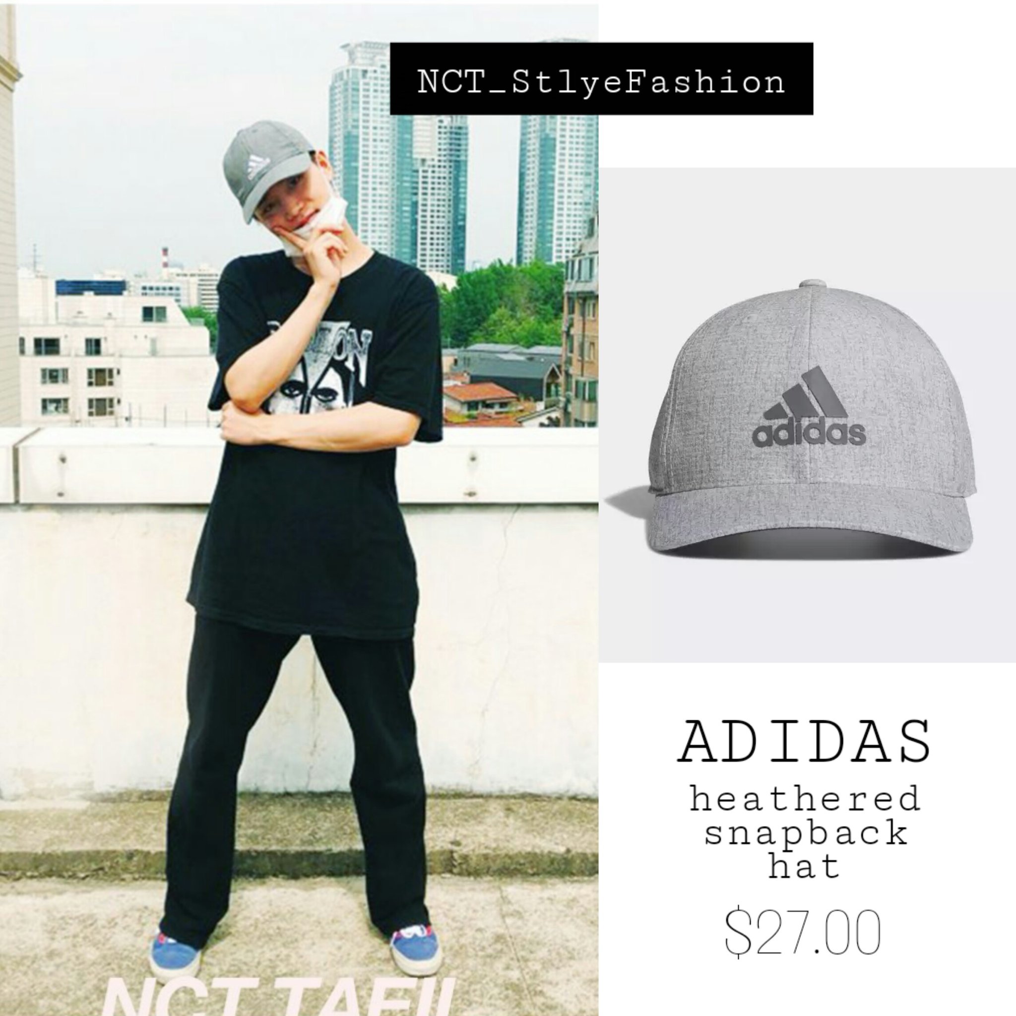 adidas heathered snapback hat