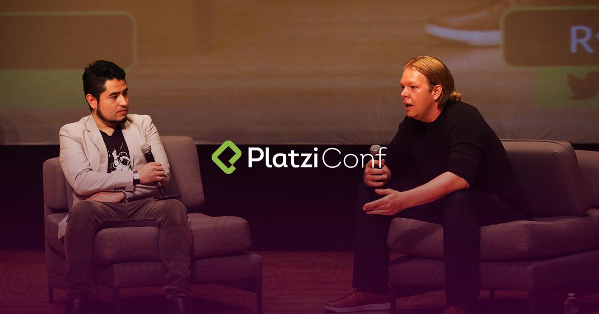 Thank you <a href="/freddier/">Freddy Vega</a> <a href="/cvander/">Christian Van Der Henst✨</a> and @Platzi for having me at #PlatziConf! Really enjoyed speaking about lifelong learning and the future of work.