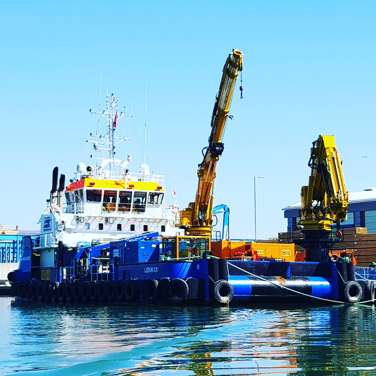 Voe Vanguard - Mobilising 2 x ROVs for boulder clearance, rockbag install &amp; UXO works on South Coast windfarm