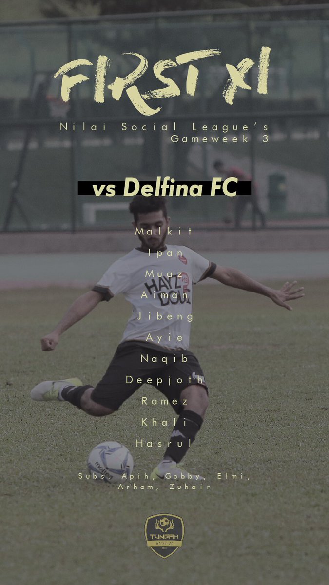 TungahFC's tweet photo. Here’s our lineup versus Delfina FC today.

#ComeOnYouTungah https://t.co/vtpzhkbOnA