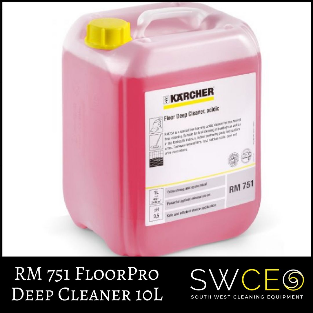 RM 751 FloorPro Deep Cleaner is an acidic deep cleaner for the floor.  It Effectively removes cement film, deposits, and residue, e.g. limescale, rust, beer or milk residues. Ideal for final cleaning on building sites.

Buy now - buff.ly/2HMXKe8

#cleaning #homekit #clean