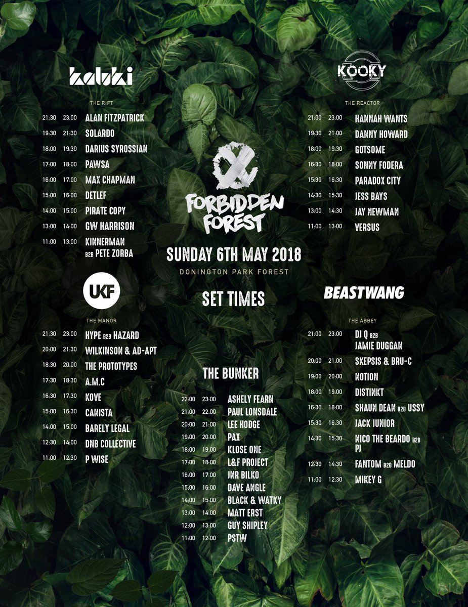 jnrbilko's tweet photo. Looking forward to @ForbidenForest today. Catch me on @thebunkerderby stage 16:00-17:00pm https://t.co/nBZ8loPmra