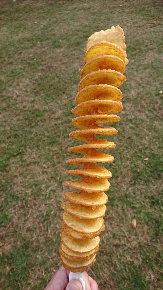 daria_kill's tweet photo. #spudonastick or #slinkypotato ? #chestnutfestival #mtdandenong https://t.co/e3WAmVMYKO