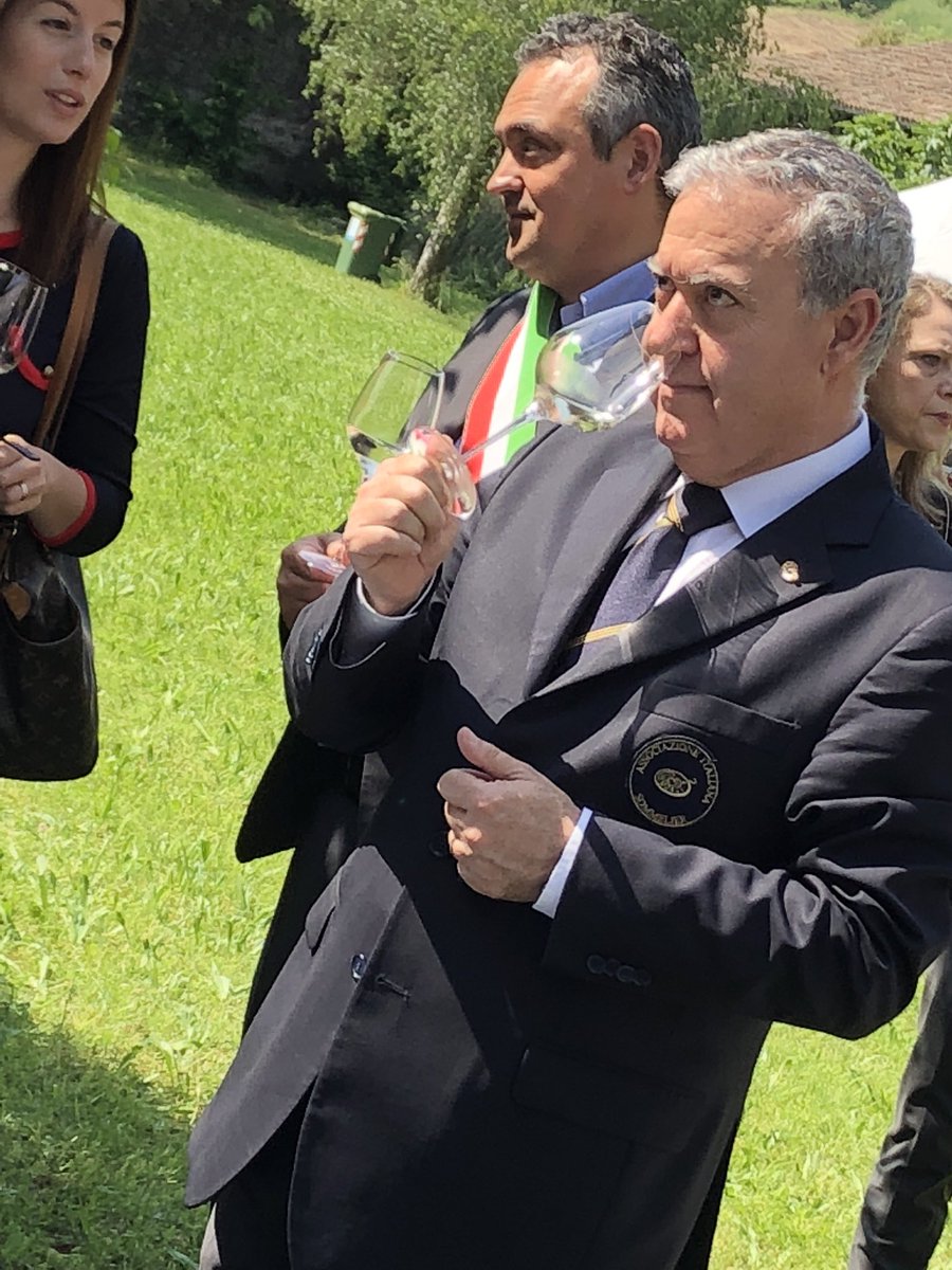 AisVeneto's tweet photo. Con i primi brindisi e un bellissimo sole diamo il via a questa edizione di #DOCGWineExperience. Vi aspettiamo all’Abbazia di Praglia! #weAIS https://t.co/dP3g9zDicN