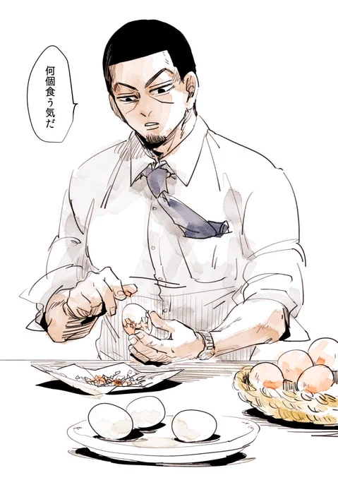 #俺月
俺のためにゆで卵をむいてくれる月 