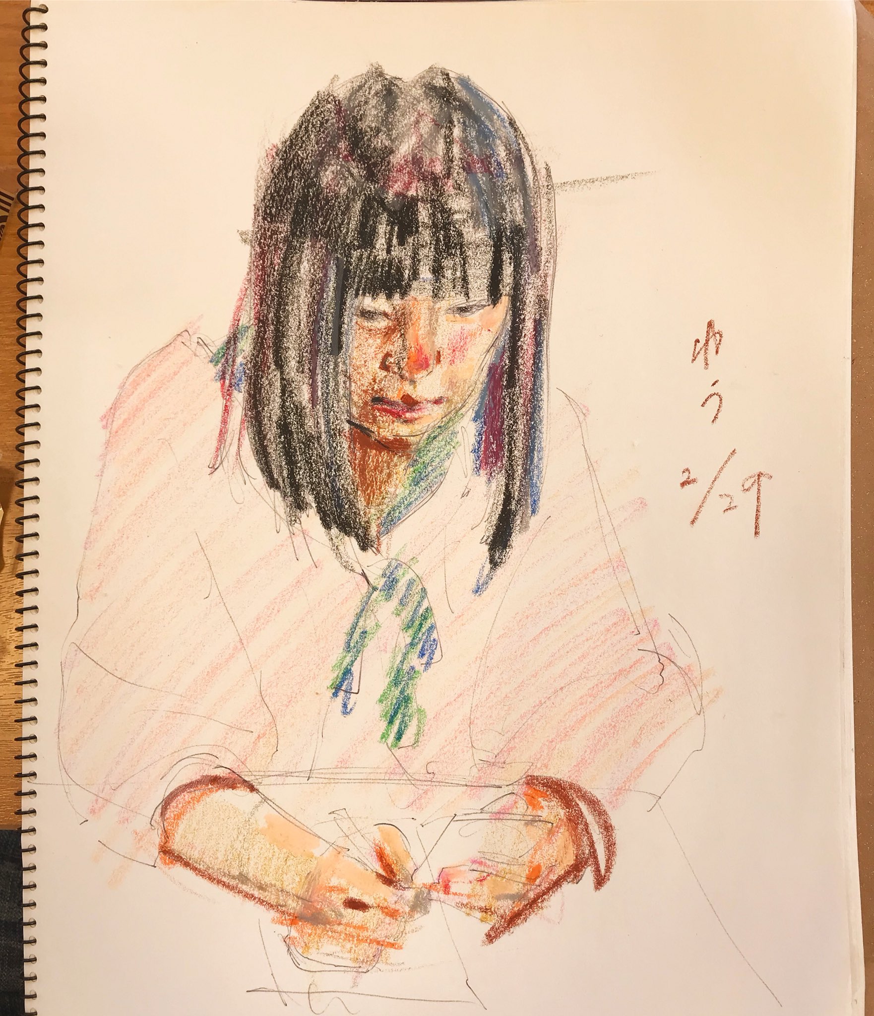 Hiroko Tachihara | 2025.1.17 Within 257mm x 364mm #赤青鉛筆