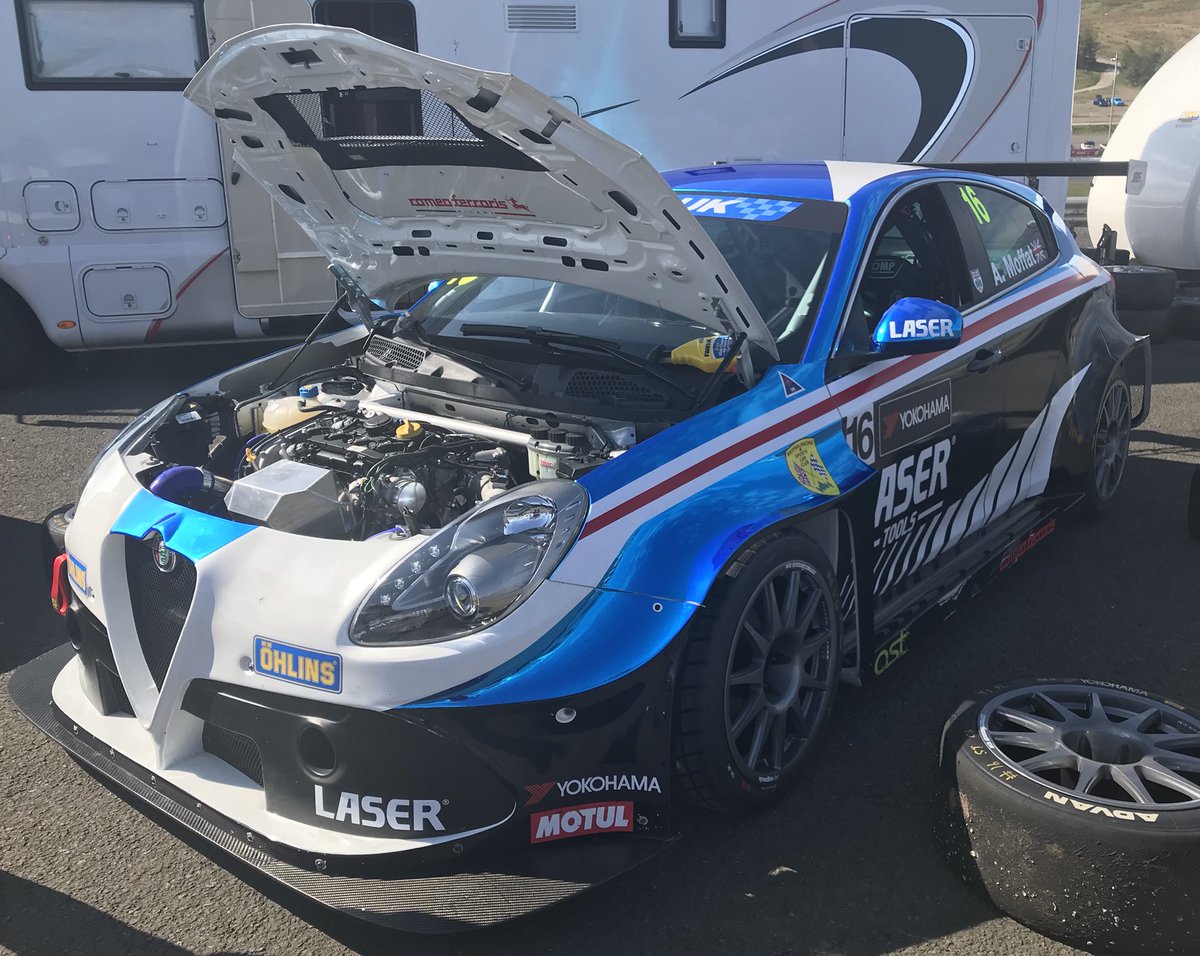 krcircuit's tweet photo. The build up to the @TCRUK_series at @krcircuit has officially started! TCR demo with @AidenMoffat16 and Derek Palmer Jnr today. https://t.co/lVSawTFI0e