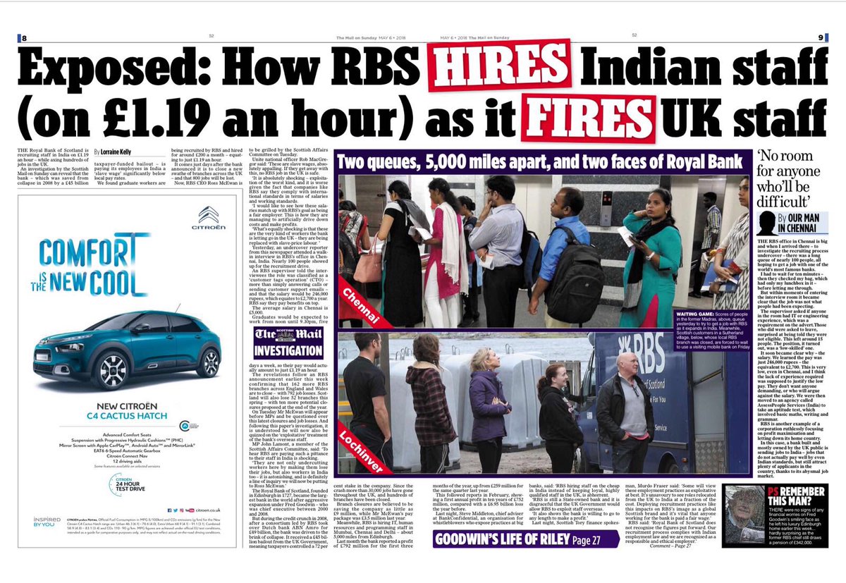 rbs outsourcing to india