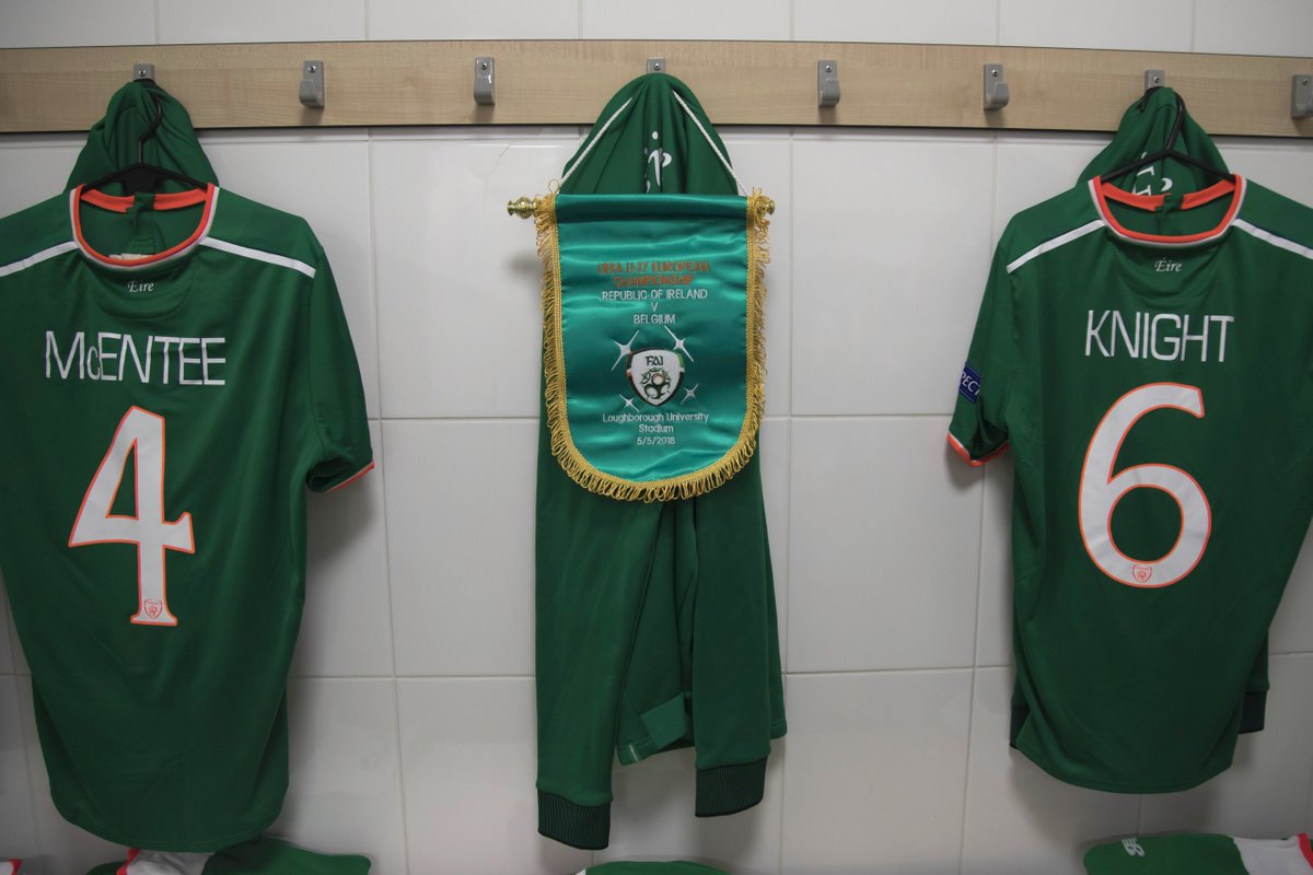 IrelandFootball's tweet photo. HIGHLIGHTS | The action from Loughborough University Stadium as Ireland opened their European Championship campaign against Belgium. 

📽️ https://t.co/3XqRhfTpgr #IRLU17 #COYBIG https://t.co/rHS581yTPz