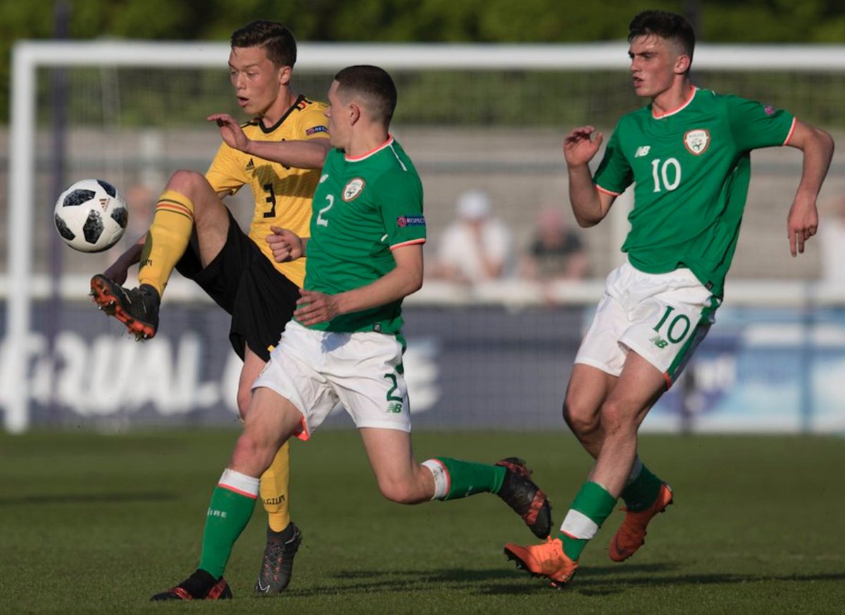 IrelandFootball's tweet photo. HIGHLIGHTS | The action from Loughborough University Stadium as Ireland opened their European Championship campaign against Belgium. 

📽️ https://t.co/3XqRhfTpgr #IRLU17 #COYBIG https://t.co/rHS581yTPz