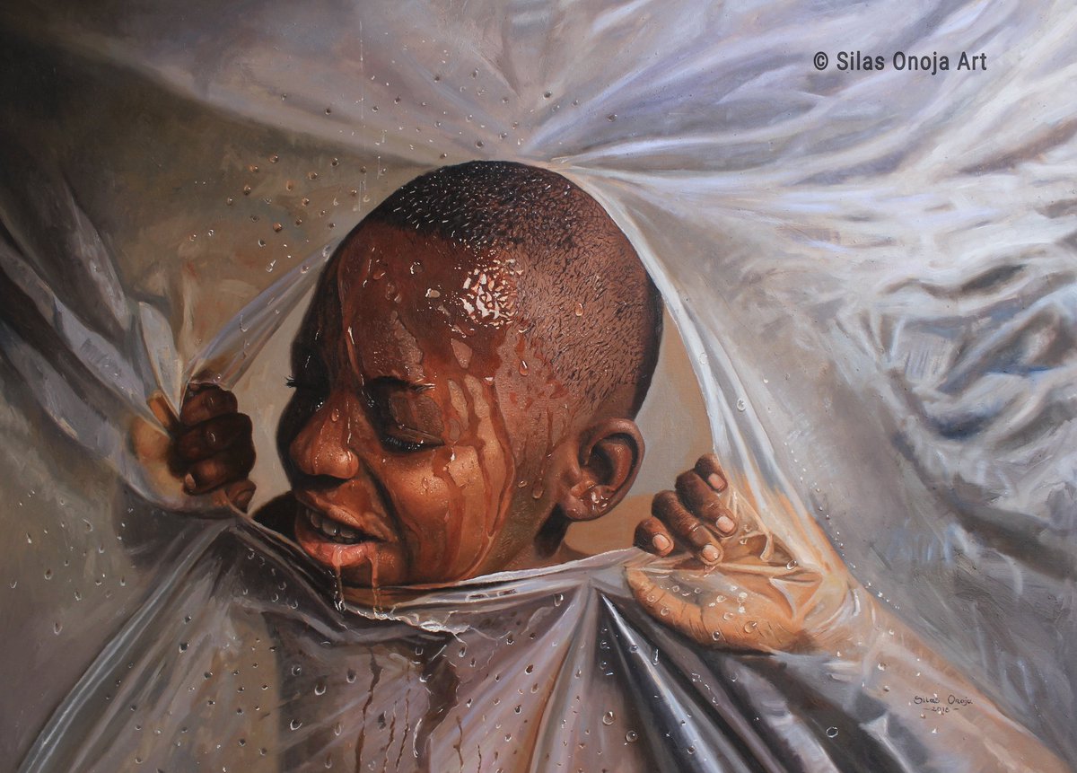 SilasOnoja's tweet photo. Done with this painting
'BREAKTHROUGH'
Oil on canvas 
4ftx3ft
.
RT https://t.co/Rr5UvR9jYO